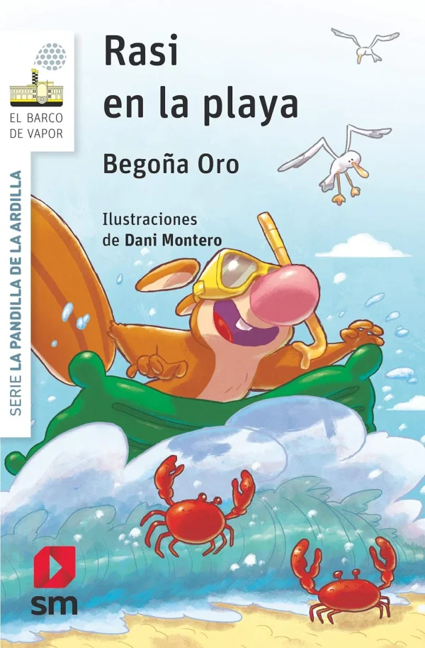 RASI EN LA PLAYA BARCO DE VAPOR BLANCO