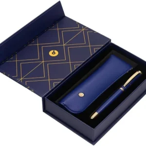 ESTUCHE BOLIGRAFO BELUIS SOIREE AZUL/DORADO