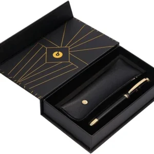 ESTUCHE BOLIGRAFO BELIUS SOIREE NEGRO/DORADO