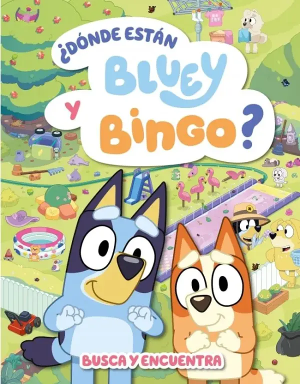 Bluey. actividades - ¿dónde están bluey y bingo?