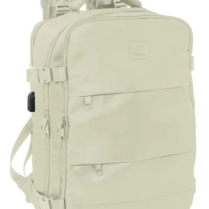 MOCHILA VIAJE CABINA 44CM PORTATIL 15,6'' SAFTA BEIGE
