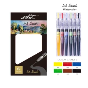 ESTUCHE 6 ROTU PINCEL ARTIST INK BRUSH