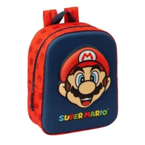 MOCHILA GUARDERIA 3D SUPER MARIO 27X22CM
